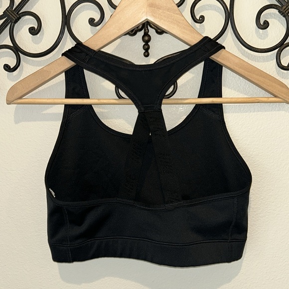 NIKE "JUST DO IT" SPORTS BRA SIZE MEDIUM BLACK - Picture 2 of 4